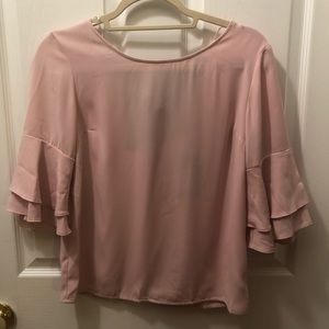 Blush work blouse